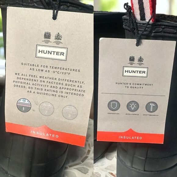 Hunter Play Short Insulated Winter Shearling Lined Waterproof Boots UK 7 US 9 - Picture 13 of 16